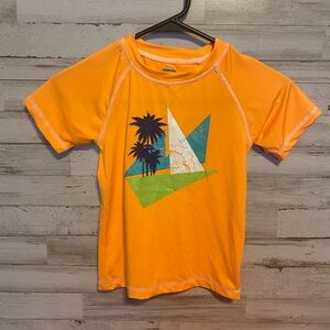 Orange Kids Swim Rashguard